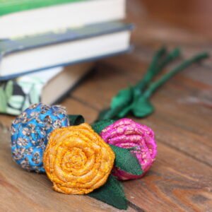 Flores de tela