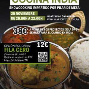 Fila 0 ‘Curso Cocina india’